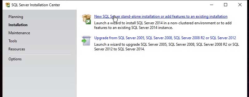 New Installation of SQL