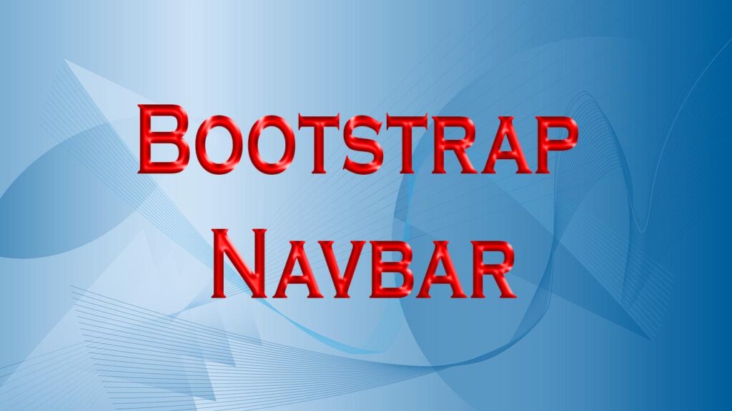 Create responsive Bootstrap Navbar